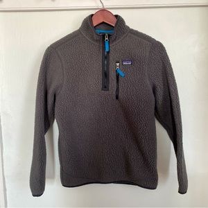 Patagonia Retro Pile Boys XL (14) 1/4 zip